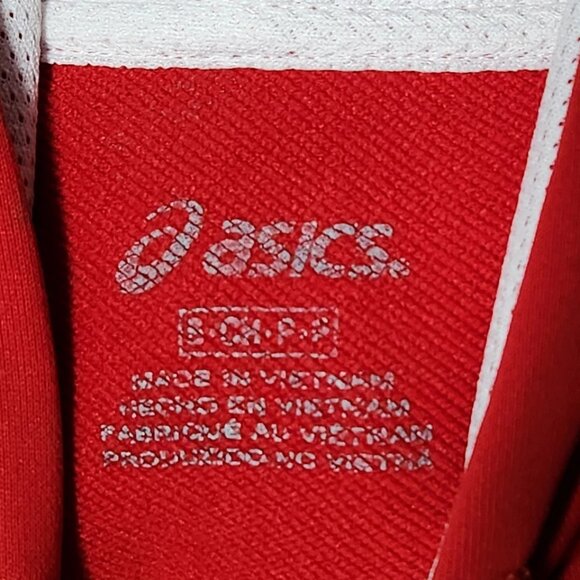 ASICS Red & White Performance Hoodie – Size Small - Picture 3 of 3